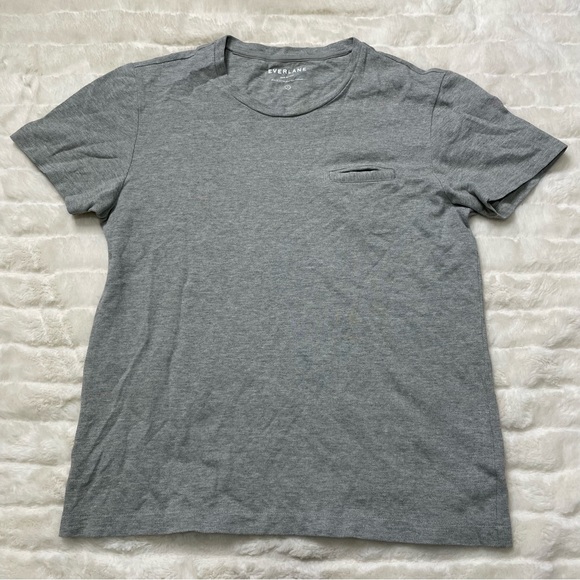 Everlane Pique Pocket Tee Gray Sz L - Picture 7 of 9
